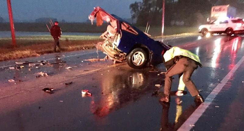 1 dead, 4 injured in 2-vehicle accident on Ohio 41 in Miami County    
