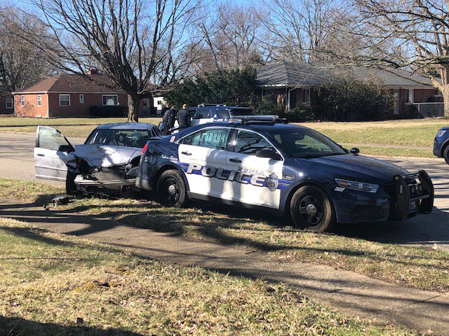 Xenia police cruiser involved in a crash near Greene Memorial Hospital  