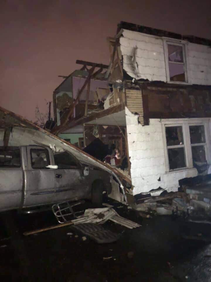 Catastrophic damage in Dayton, Ohio. 