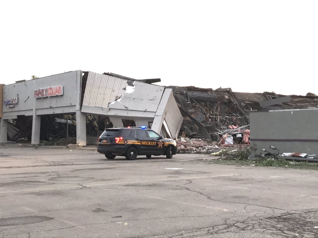 Several homes and businesses destroyed after a large and destructive tornado hit Dayton.   