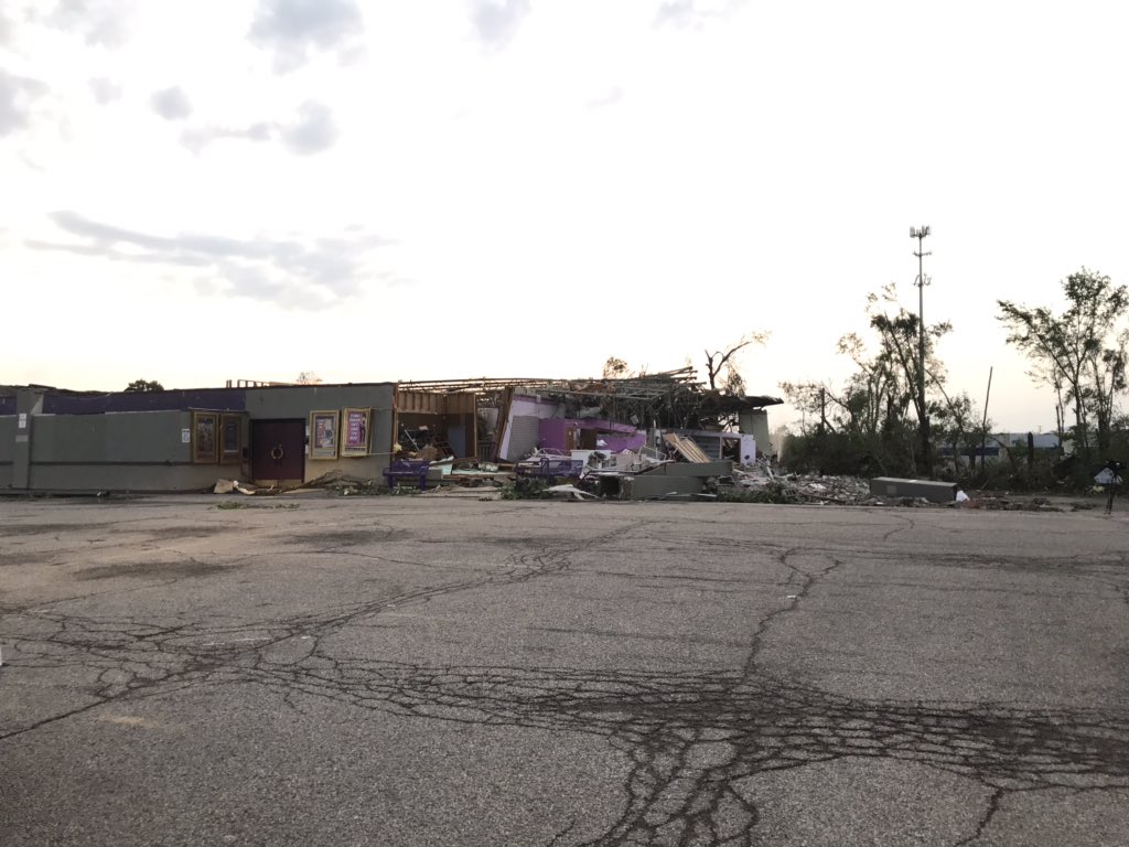 Several homes and businesses destroyed after a large and destructive tornado hit Dayton.   