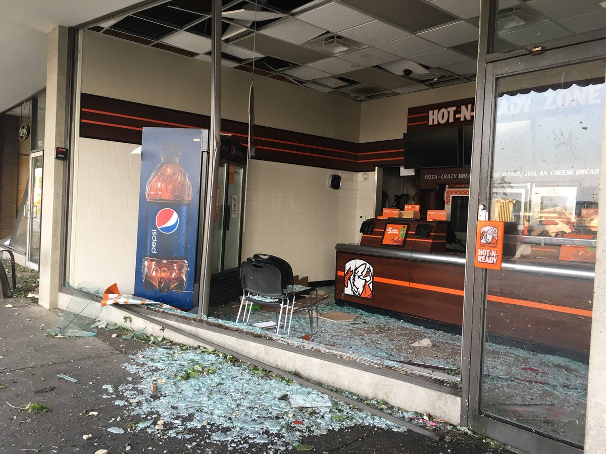 Businesses in ruins after a tornado hit the Dayton area. These are just some of the businesses near Old North Dayton 