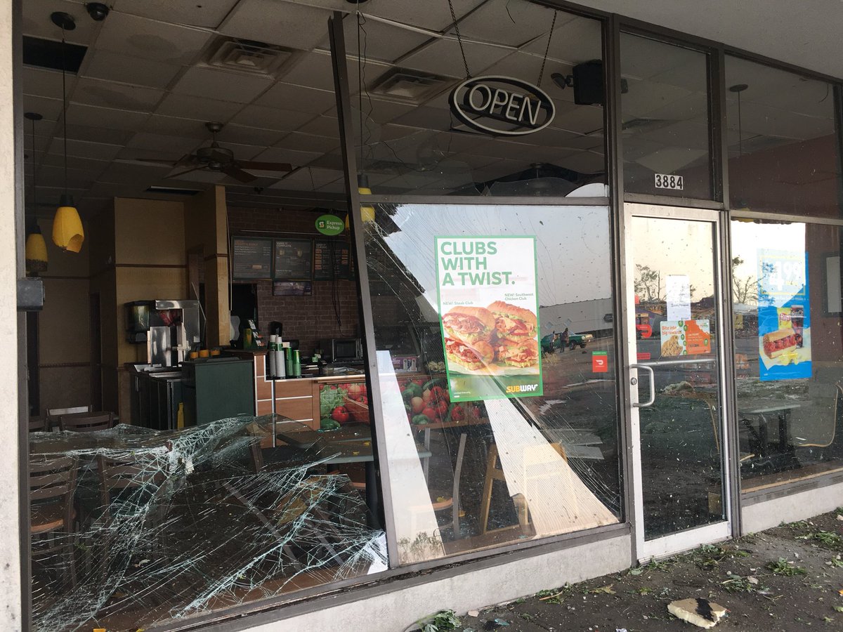 Businesses in ruins after a tornado hit the Dayton area. These are just some of the businesses near Old North Dayton 