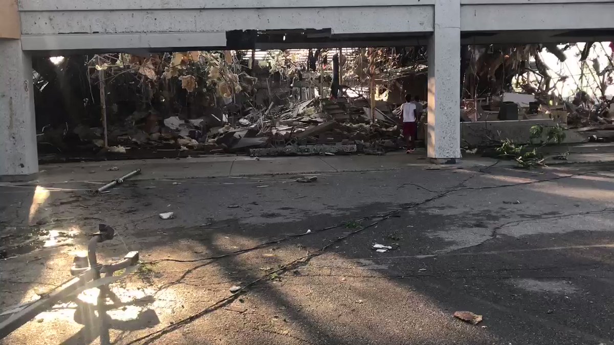 Dayton: People are   stealing items from stores that were hit from the tornado. These guys are stealing from a Family Dollar that is in ruins 
