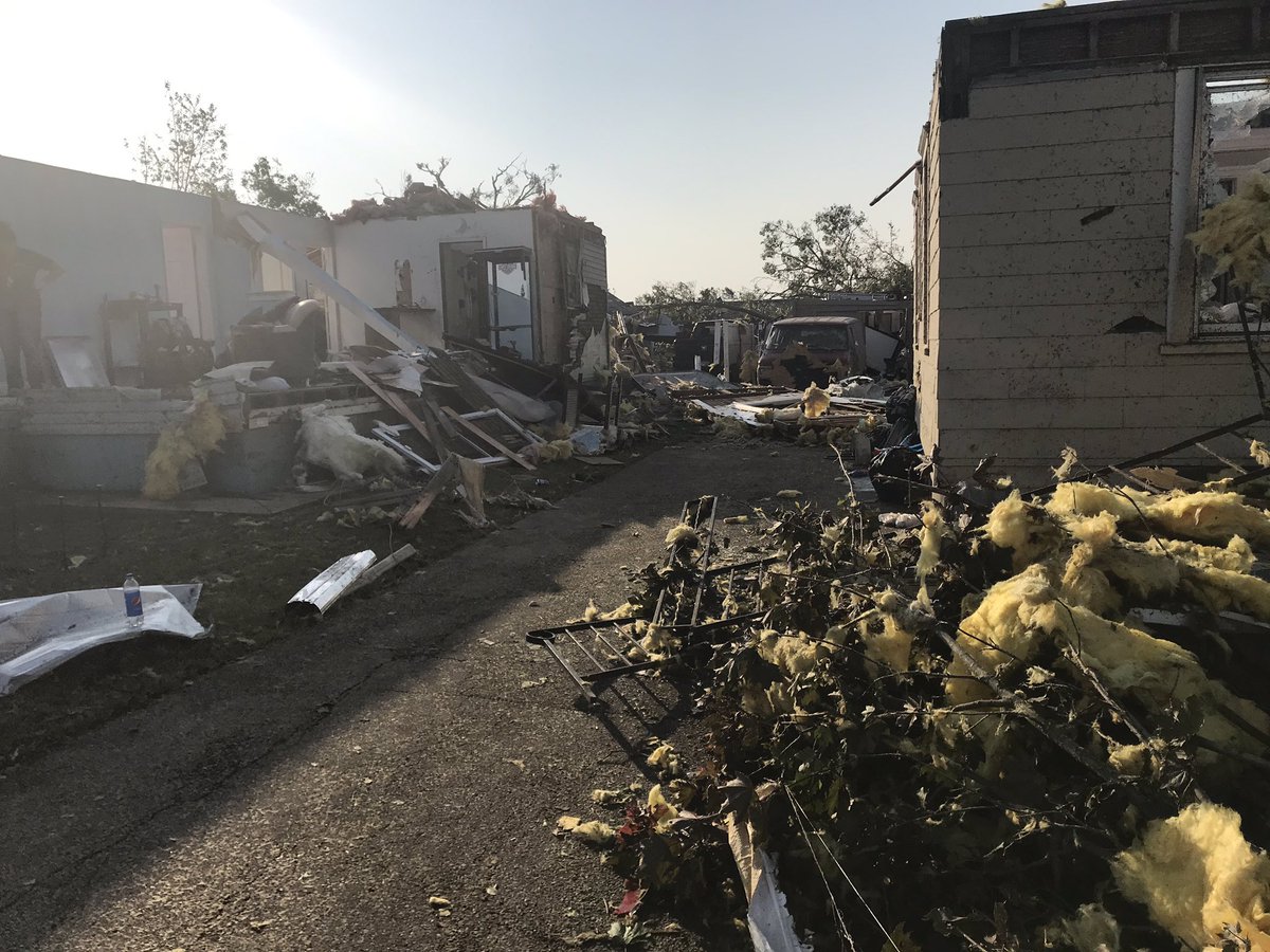 Tornado damage wiped out many homes and businesses   