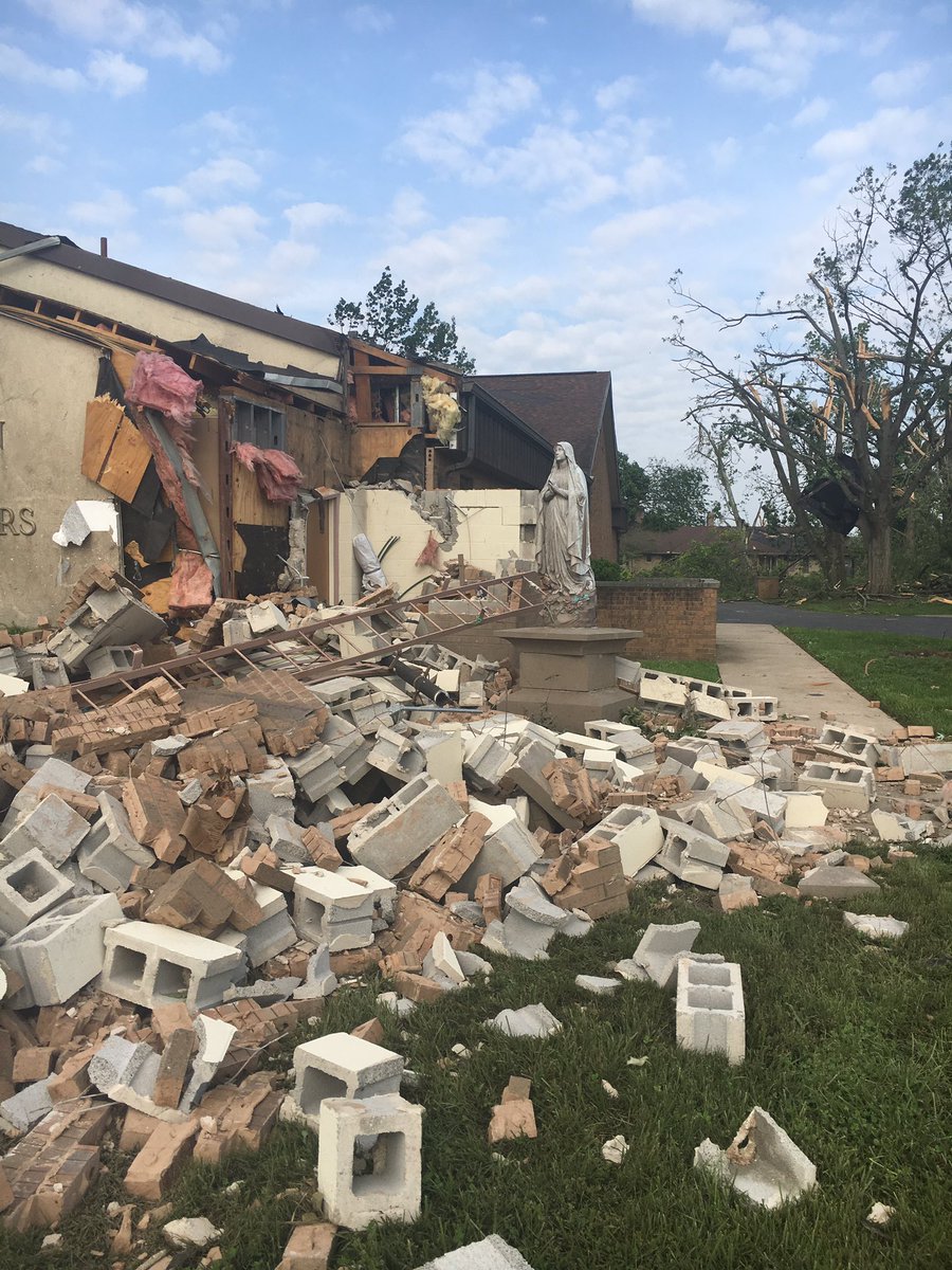 Here is some of the aftermath from last nights tornado in Dayton