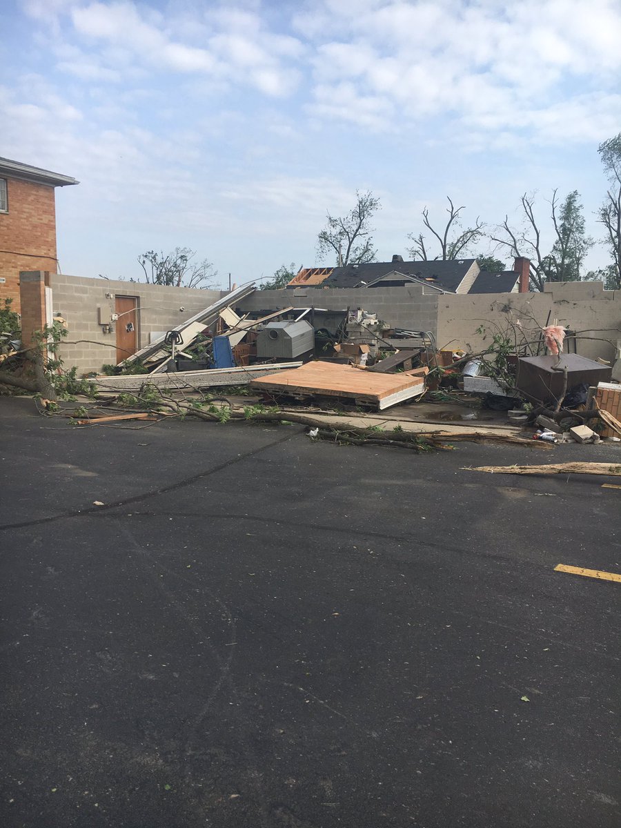 Here is some of the aftermath from last nights tornado in Dayton