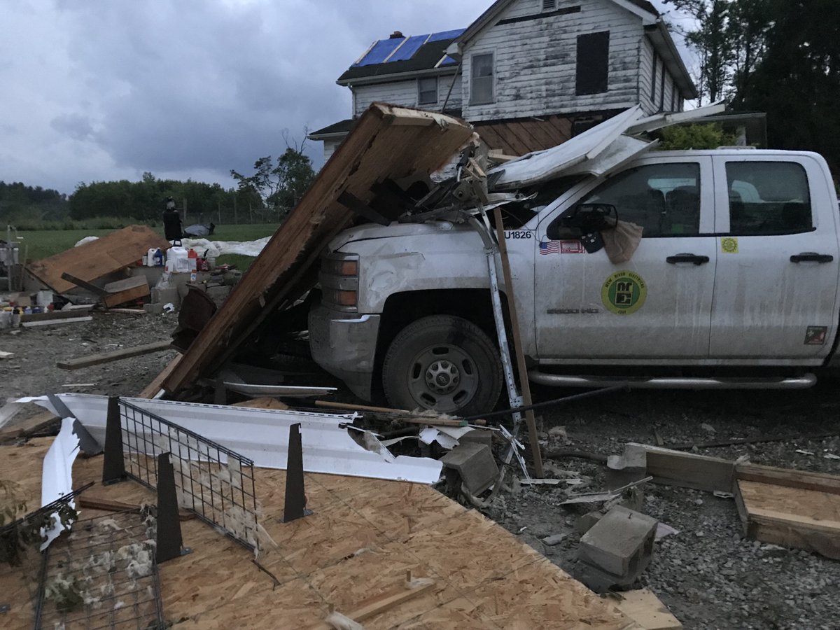 Place where a tornado touched down in Ohio the other night (there were 10 confirmed tornadoes). 