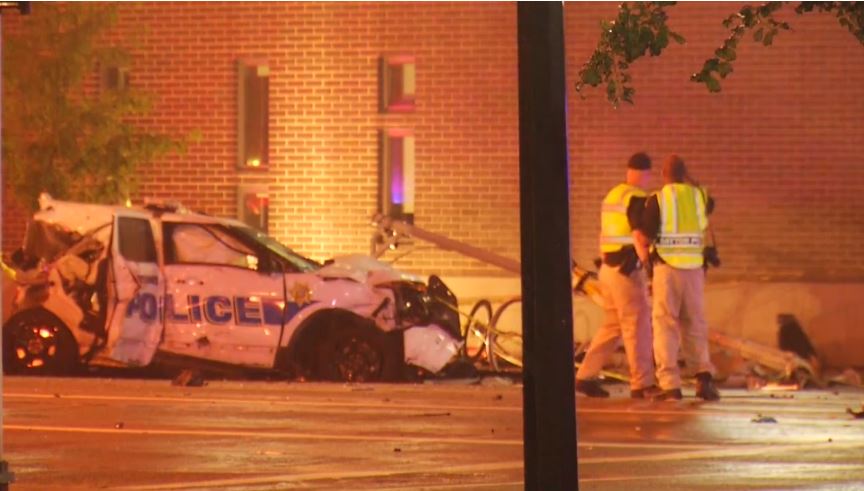 At least 2 dead, 10 injured after suspect crashes stolen police cruiser in Dayton