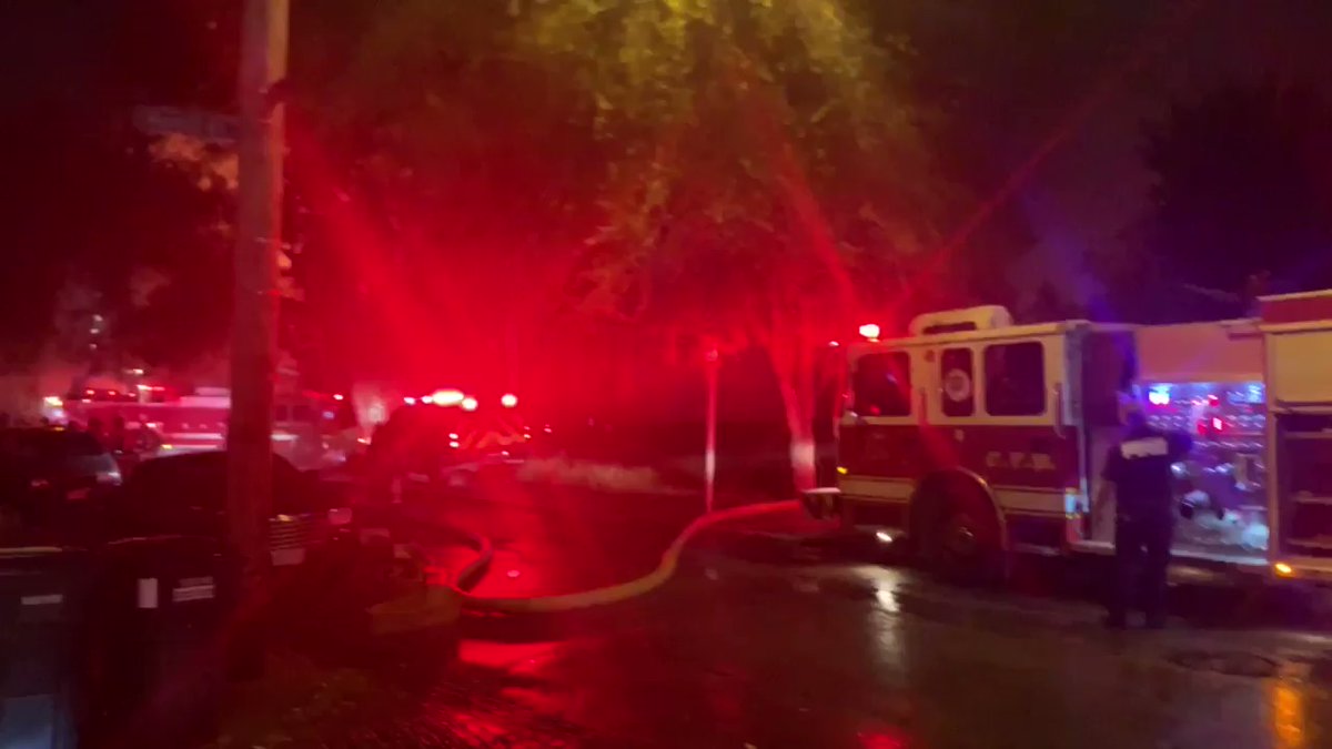 Fire off of Eliza in CUF area. Firefighters are being told to evacuate structure. Getting reports or a woman rescue and a possible collapse