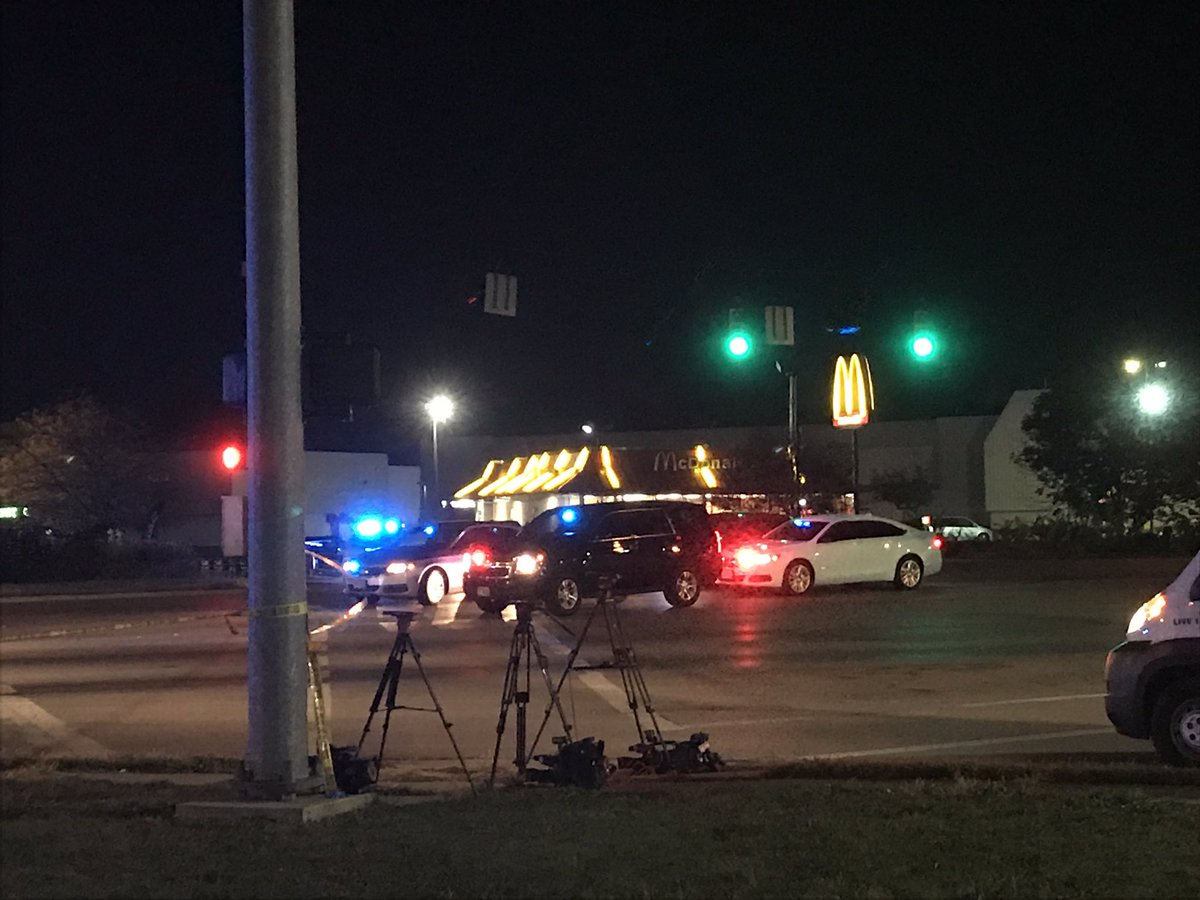 This is right near the McDonalds here in Trotwood. One person is dead from what we can see here at the scene.