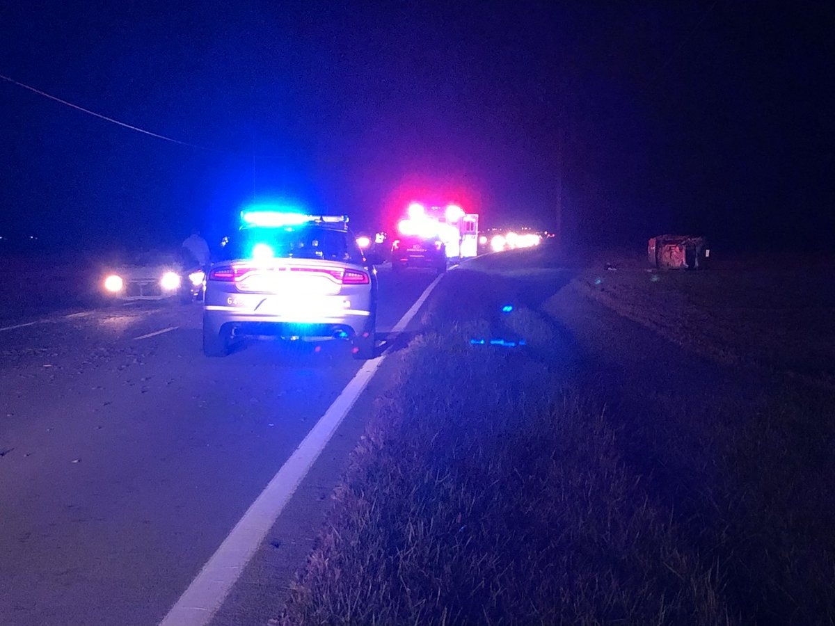 Rollover crash in the 3300 blk of SR 131 in Goshen, air care was reportedly called to the scene 