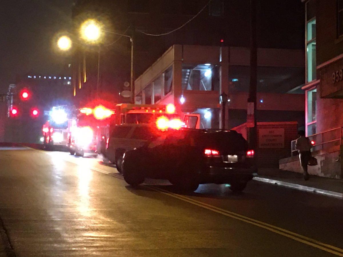 A smoking electrical outlet on the 3rd floor had Cleveland Fire searching this 7 floor occupied apartment complex.  Engine Company 1 Handled the problem before any damage occurred