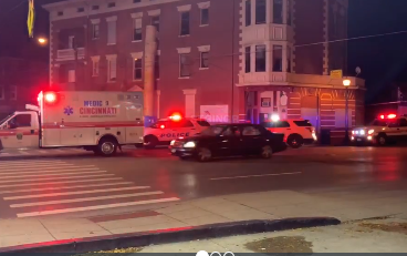 Cincinnati fire crews are on scene battling a fire in Evanston 