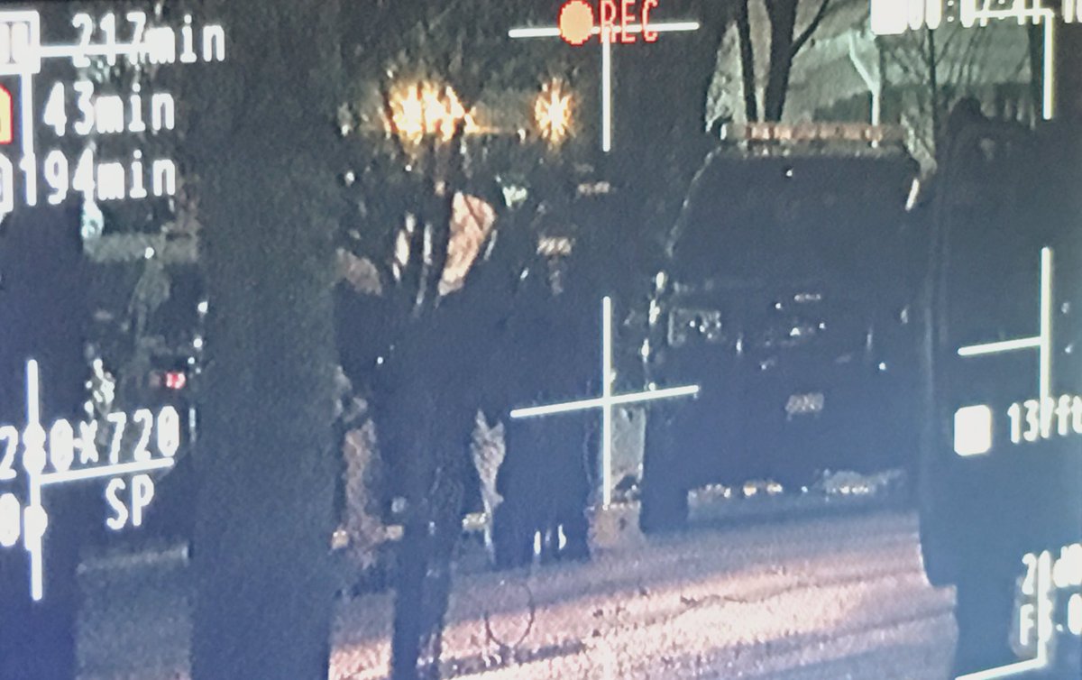 A stand-off in Lyndhurst ended in flash bangs and dog barks as SWAT takes a barricaded suspect in custody after reportedly trading gunfire with Police