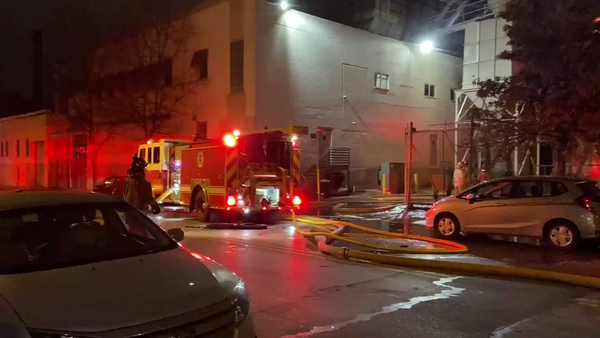 Around 60 firefighters are battling a massive, vacant warehouse fire on Mohawk St in OTR. West McMicken Ave shut down. No injuries, per Asst Chief Tom Lakamp