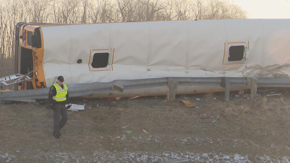 At least eight Northern Local School District students were hurt after the highway patrol says a car ran a red light and crashed into a school bus at the intersection of State Route 13 and State Route 204 near Thornville