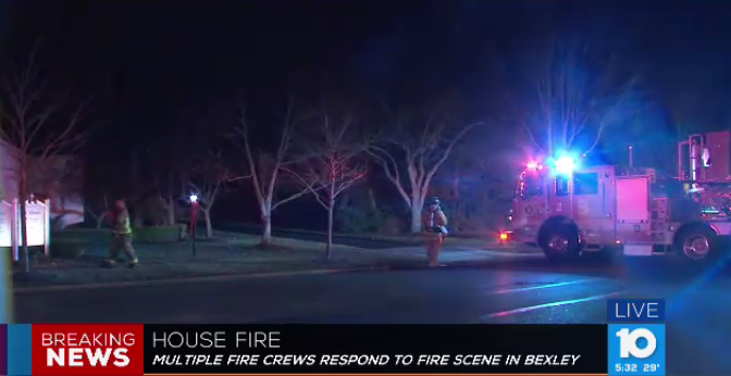 Fire on Drexel Avenue in Bexley. Multiple fire crews are responding.