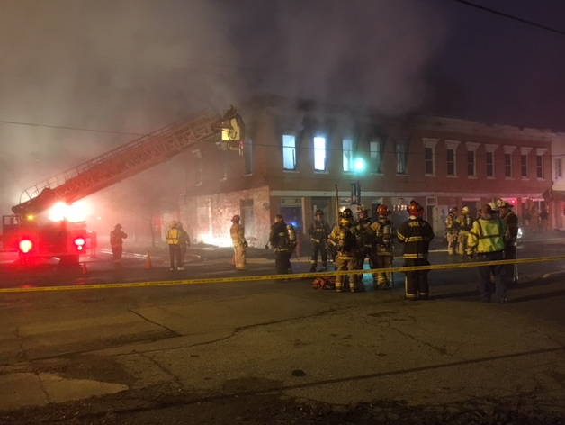 A fire has been reported at around 6:00 am Wednesday in New Richmond. Reports say that this is a business, and it is possible that apartments have also been affected. One injury has been reported.