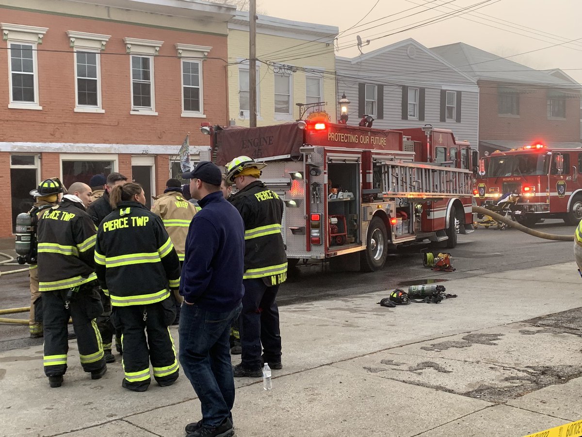 Christmas morning in New Richmond when a fire breaks out in this apartment on Front Street. The New Richmond Fire Chief tells two people were transported to local hospitals, one cat died, and a cat and dog are missing. An investigation is underway