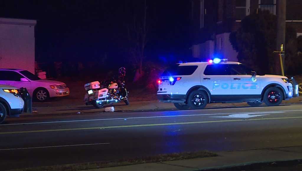 Police are searching for the driver of a car that struck a pedestrian late Tuesday night in the 4400 block of Colerain Avenue.