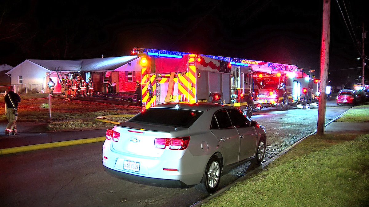 Unattended candle may have started a house fire in Colerain Twp. in the 10200 blk of October Drive. 2 adults displace and 5 puppies are unaccounted for inside the home. 