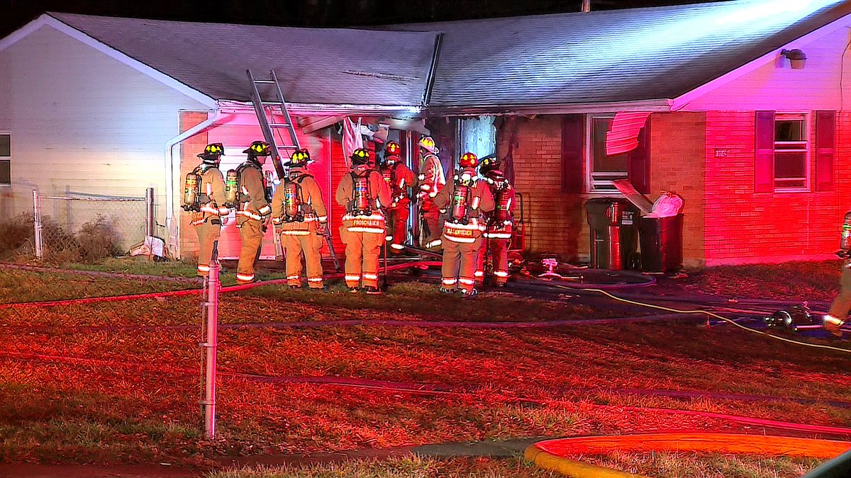Unattended candle may have started a house fire in Colerain Twp. in the 10200 blk of October Drive. 2 adults displace and 5 puppies are unaccounted for inside the home. 