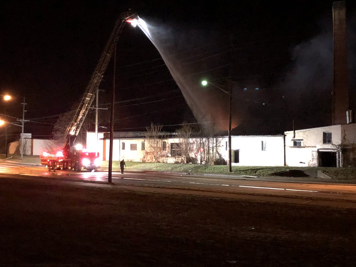 The warehouse fire on Verity Pkwy in Middletown is still burning since being first reported yesterday 