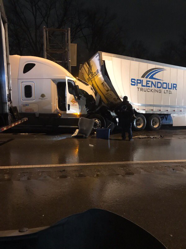 Crews are working hard to clear this crash, but it will still likely be several hours. 