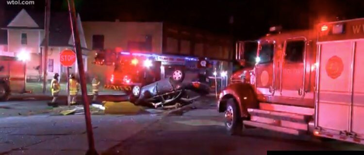 Toledo Police identify the victim of this morning's crash on N. Detroit and Delaware. 27 year-old Parish Wimberly died when his car flipped and hit multiple poles