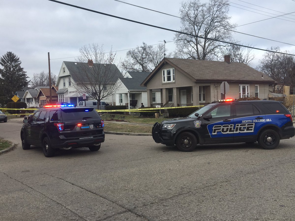 Female officer was shot at in North College Hill. the officer is okay and the search for the suspect is on-going. The Sheriff's Office has their chopper in the air. 