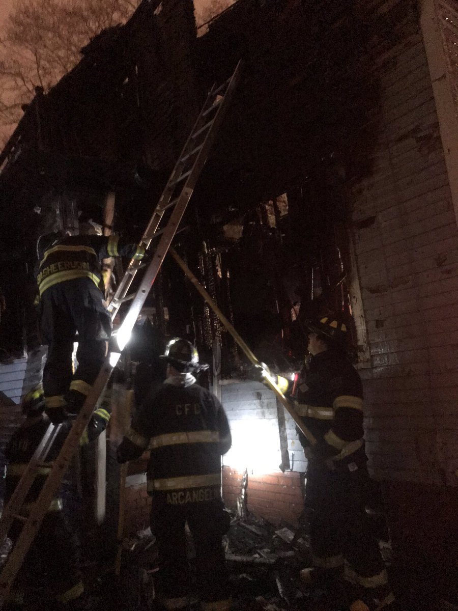 222 Alarm on Parmelee in 6th Battalion is under control. Primary house is a total loss, exposure houses damaged. @NEORedCross called to assist displaced residents. CLEFIRE Crews checking for extension, minimizing damage. No injuries reported.