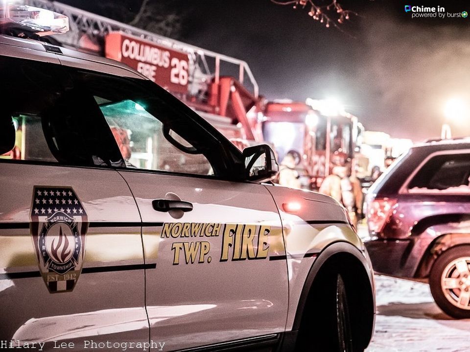 A mom and her three teenage children escaped a burning apartment in Hilliard early Monday morning, Norwich Township firefighters said.