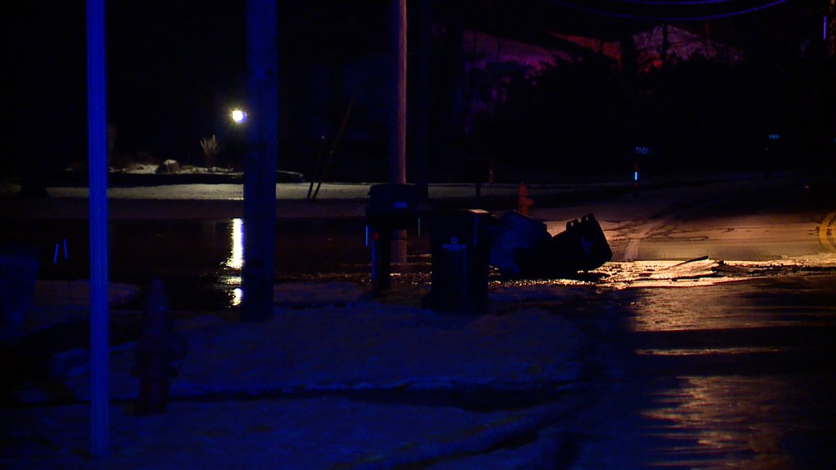 Water main break closes Porter Road between Wisteria and North Park in North Olmsted. Southbound lane is buckled and water is flooding the front yards in the area. This will likely be closed all morning