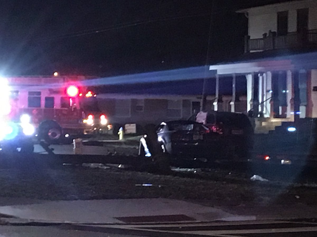 Multiple injuries after Mustang runs red light, crashes early this morning in Dayton  at the intersection of Burkhardt Avenue and East Fifth Street 