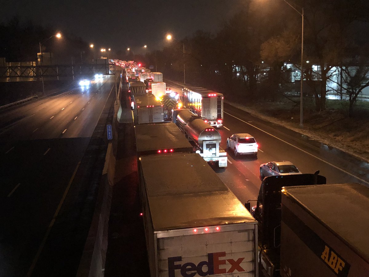 75 southbound is closed at Paddock for an accident involving multiple vehicles. Ambulance just arrived. Get off on Paddock to avoid getting stuck.