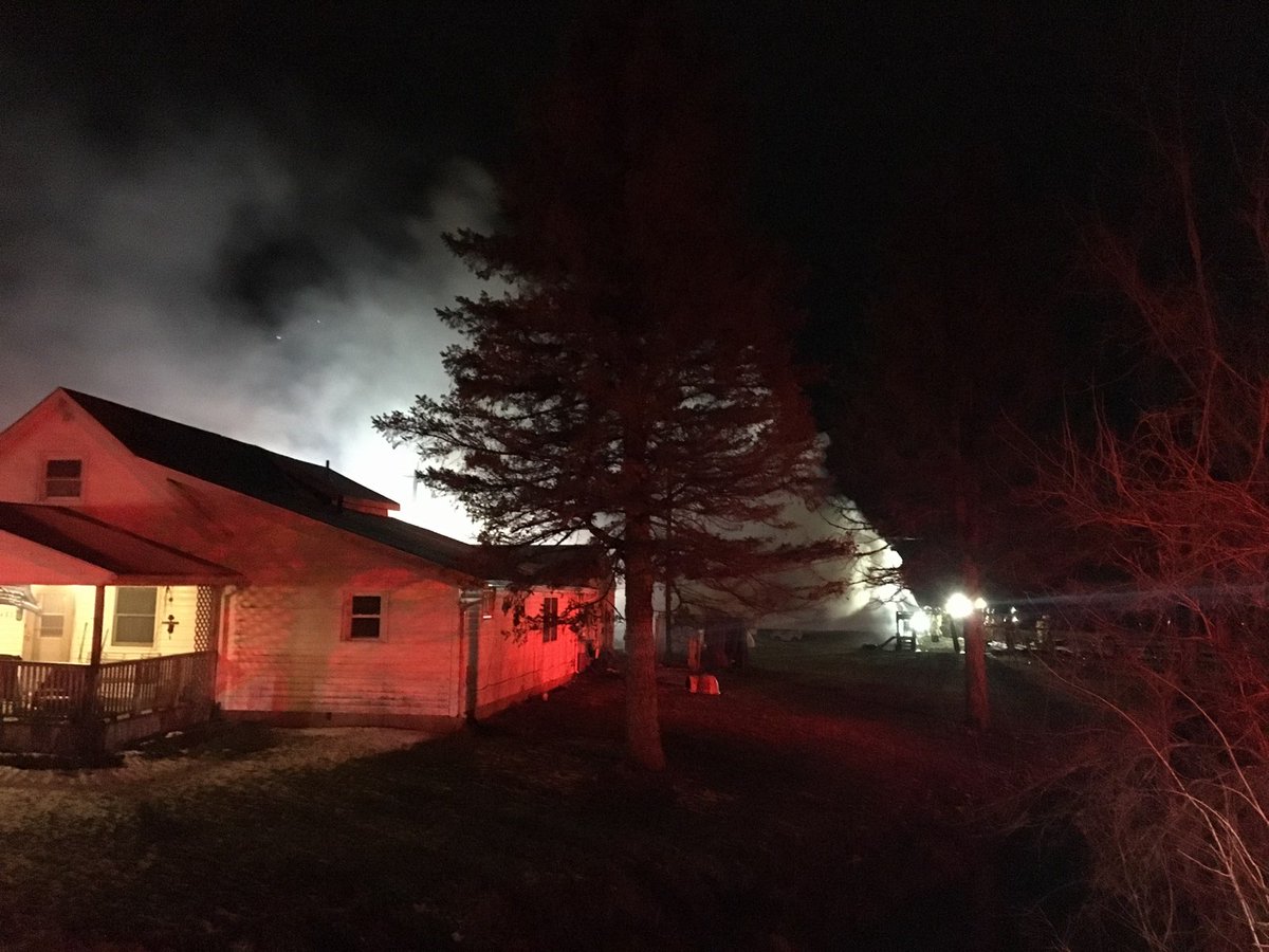 At least it wasn't the house and the kids are safe'; Barn fire in Fletcher in the 400 block of West Main Street