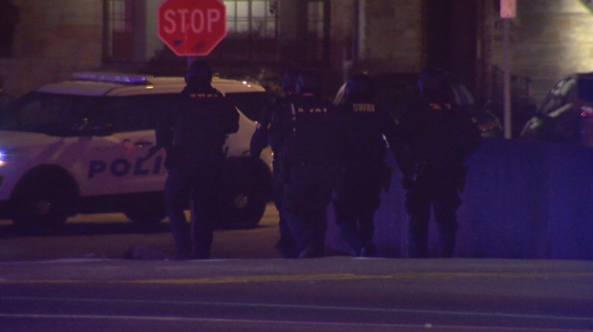 Shots fired in direction of officers. SWAT team   on scene to arrest subject. Big section of Glenway Ave shut down near Werk Rdoad