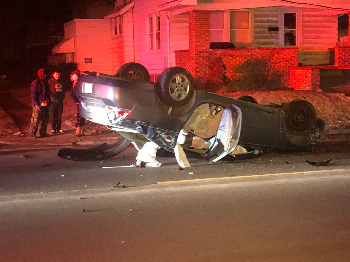 Navarre at Spring Grove is blocked this morning due to an  injury crash. The driver lost control and crashed into a utility pole taking the pole down. The vehicle ended up flipping over and wires are laying in the street