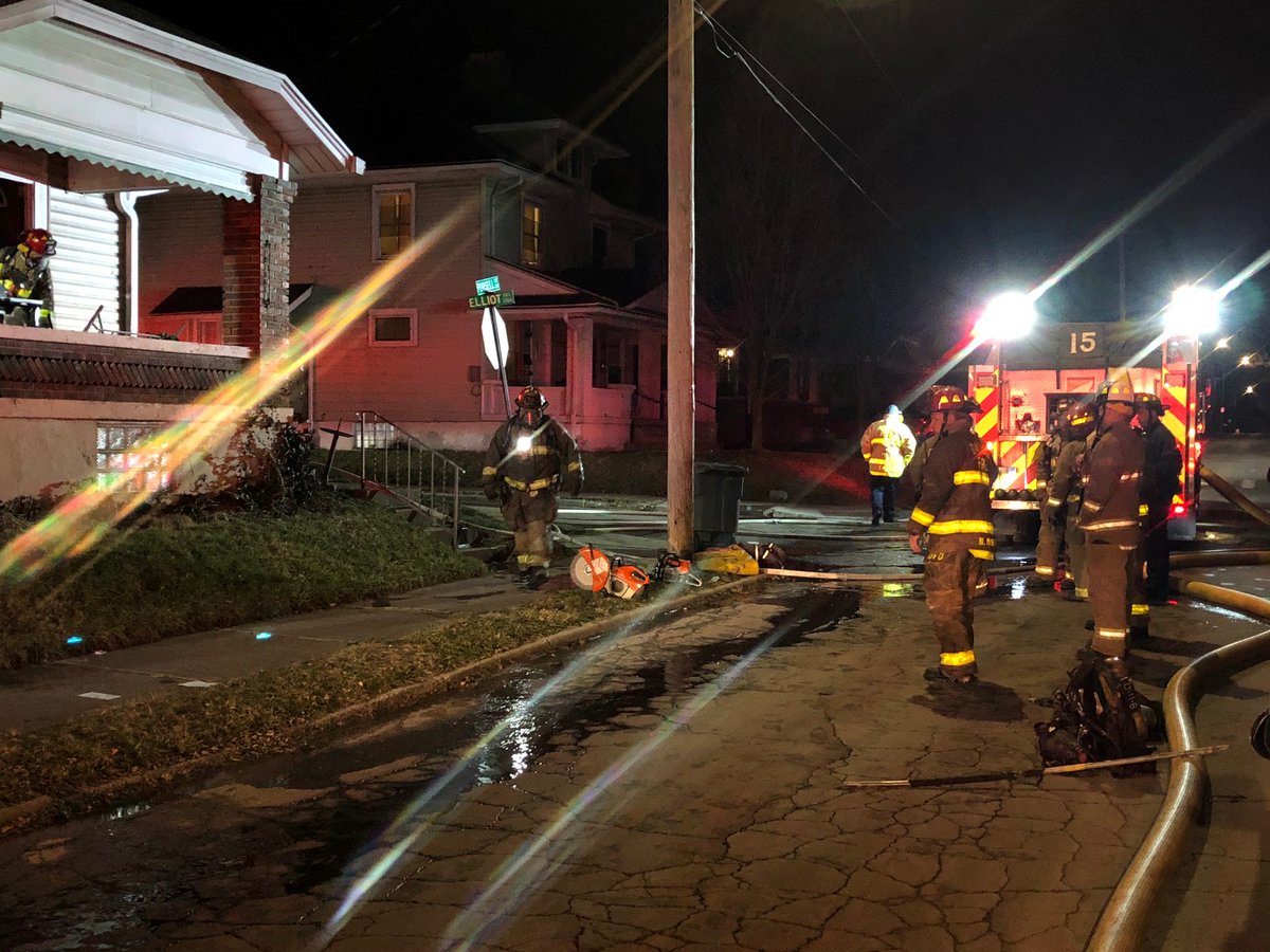 Family escapes house fire after mother smells smoke at a house in the 1300 block of Pursell Avenue. 