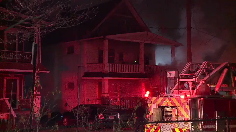 House fire on Kenneth Avenue near West 22nd. A child and adult in the care of EMS. mother and daughter in stable condition with very minor injuries