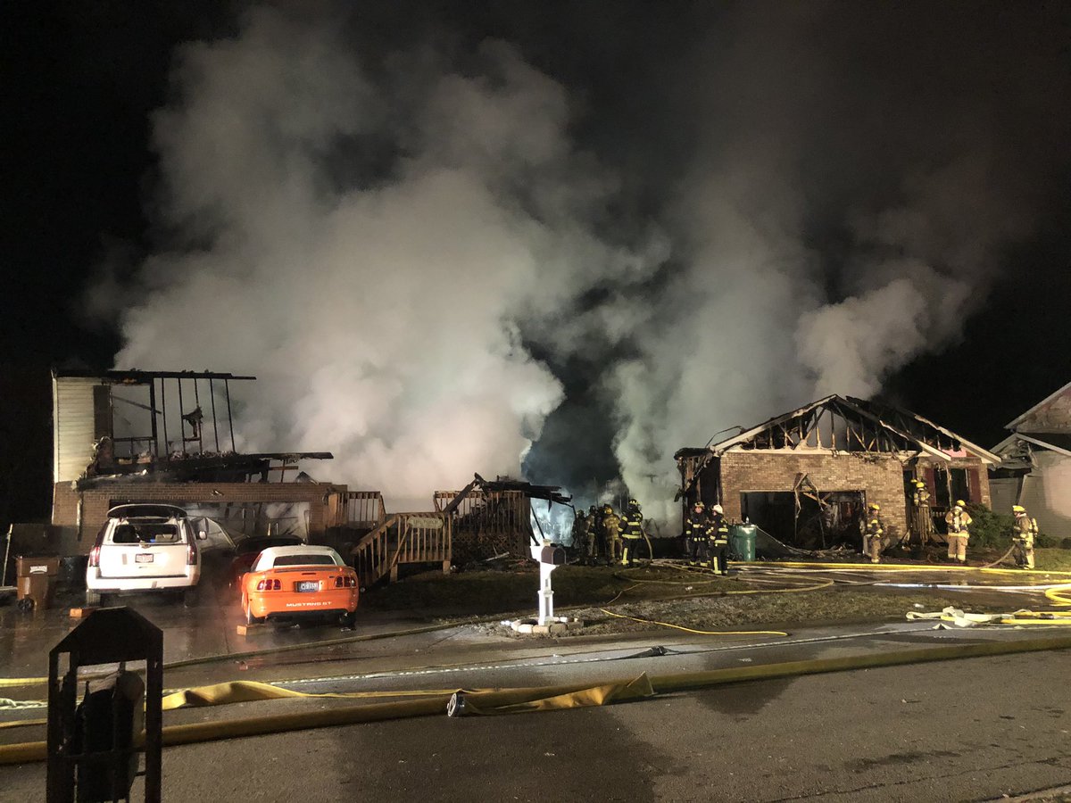 Two houses carch fire on Torrington Dr. in Franklin Twp. No civilians or firefighters hurt, however Red Cross is assisting 6 adults that have been displaced. Both houses are a complete loss