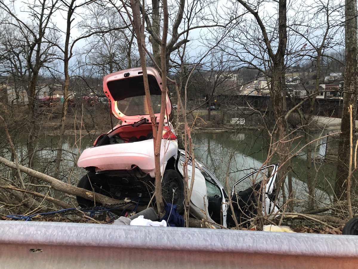 Police say a man tried to flee police at speeds of 120mph after getting clocked at 101mph on 275N. made his way toward the center of Loveland where he went over a guardrail and was trapped for 30 minutes. He was conscious when air care took him to the hospital.