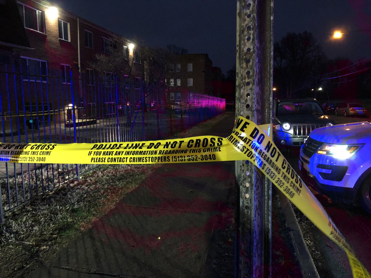Police investigating a shooting on Burton Avenue near Reading Road. Burton road is closed