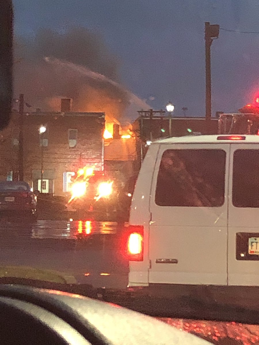 Big fire in Blanchester  Most of main st is blocked off.
Dozens of fire crews on scene