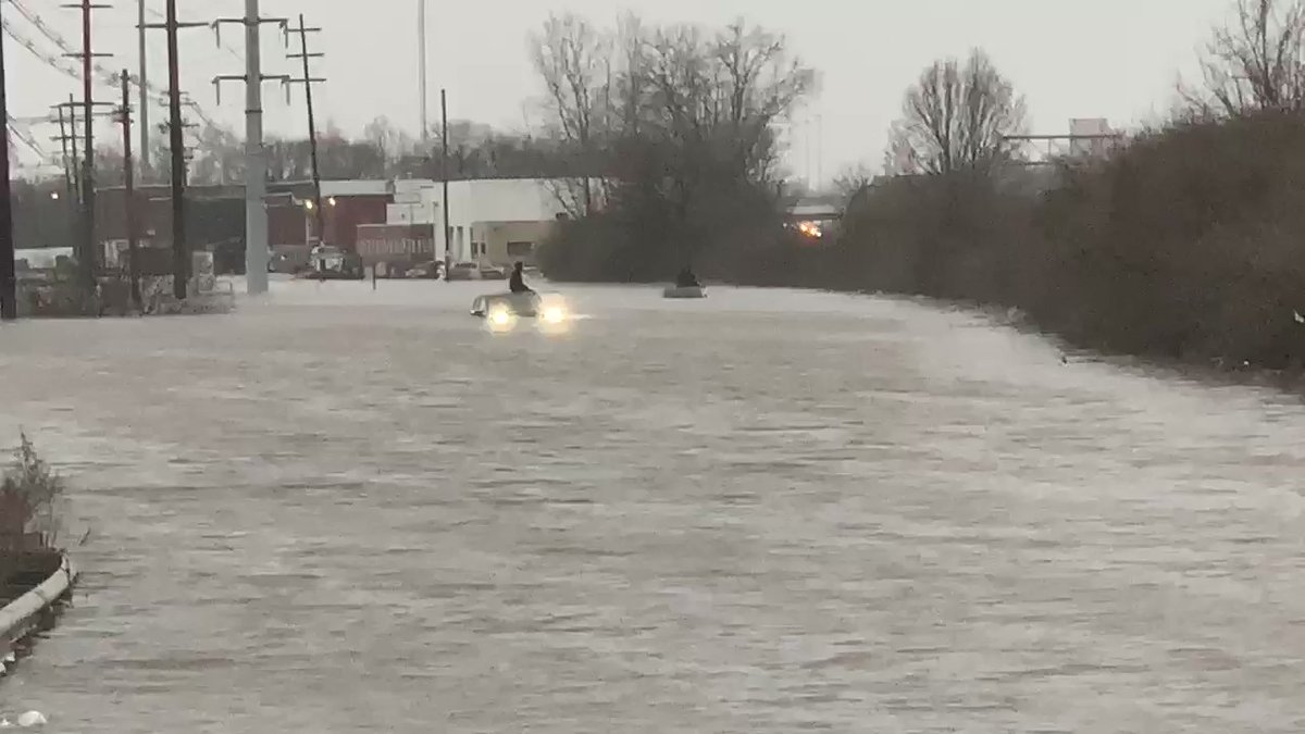 The Franklin County Sheriff's Office is doing its best to respond to calls.   These people were trapped on their cars in flood waters.