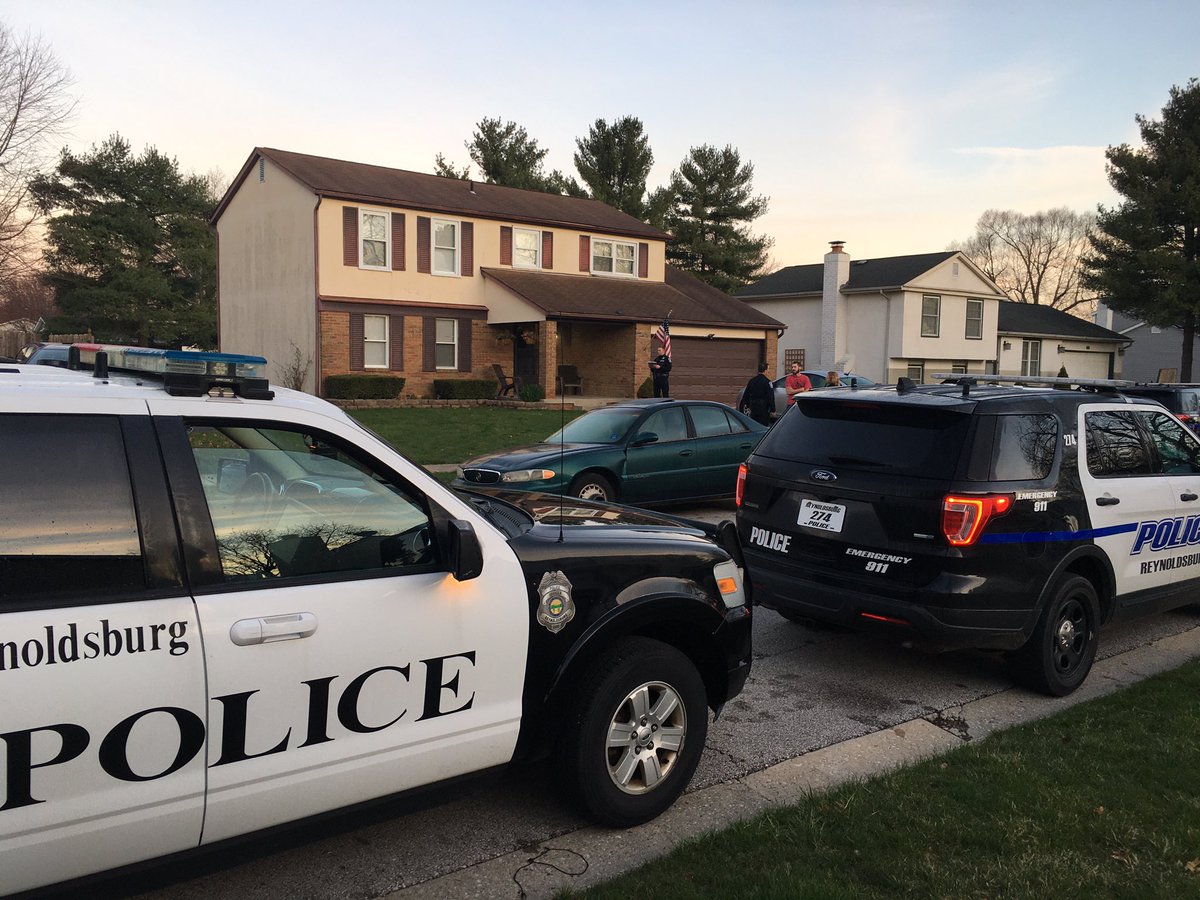 Police in Reynoldsburg have surrounded a home near Hanson Street.