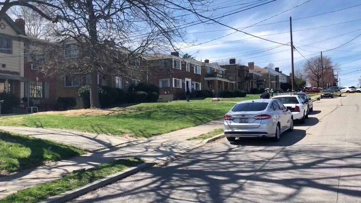 The @CincyPD on the scene of a shooting here on Mozart  st in Westwood. 