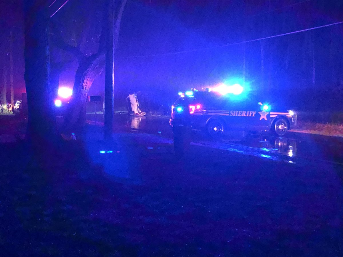 A person is hospitalized in critical condition after a crash in Prairie Township Wednesday night
