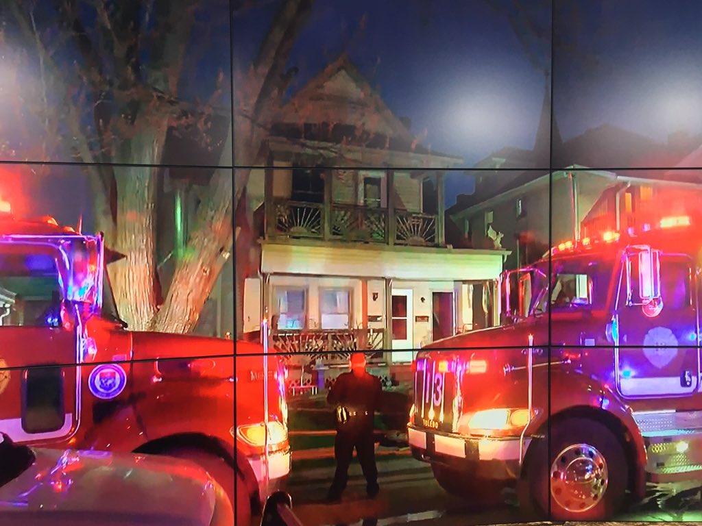 An East Toledo man tells us he kicked the door open at a neighbor's home on Platt Street and may have broken his toe in the process. But he helped get 2 kids out safely. 4 adults also got out safely